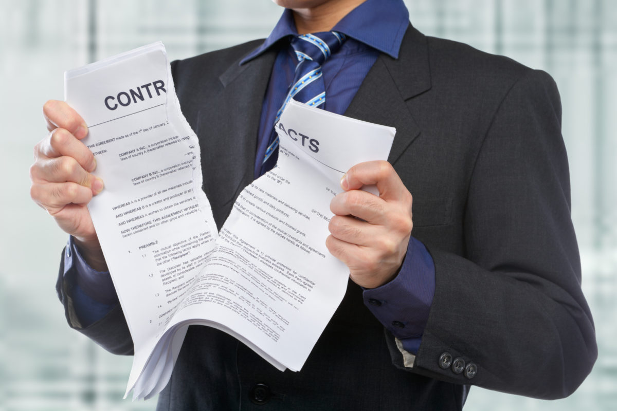 Incumplimiento de contrato de alquiler por parte del arrendador
